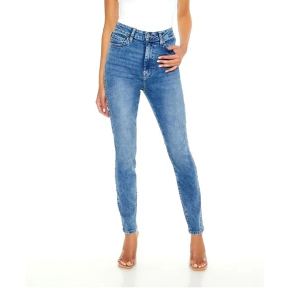 FOREVER 21 Denim - Forever 21 High Rise Skinny Jeans- XS Medium Wash Denim